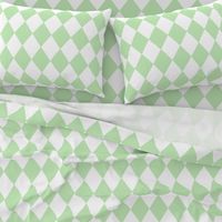 Spearmint Mint Green Diamond Pattern