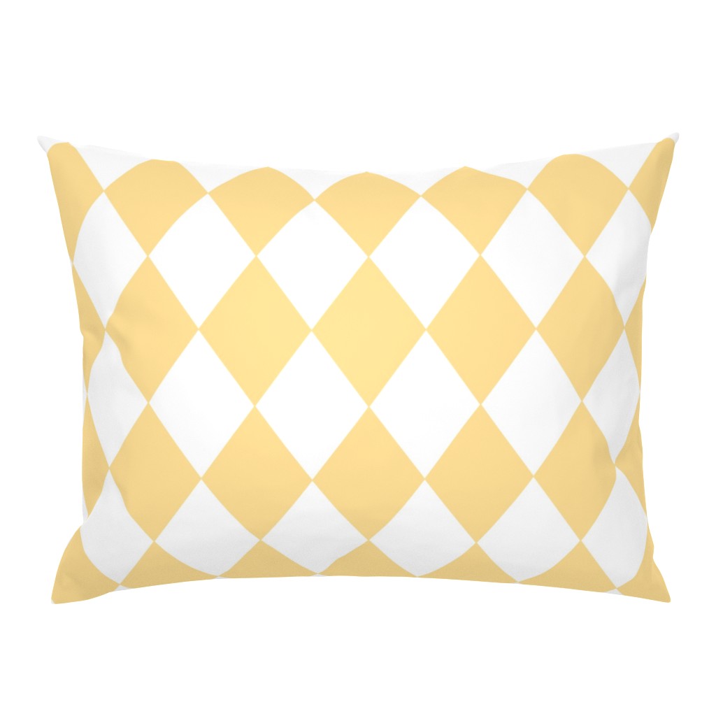 Buttercup Yellow Diamond Pattern 