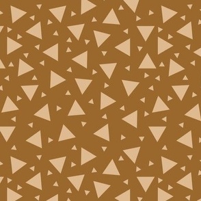 Tan Triangles On Brown