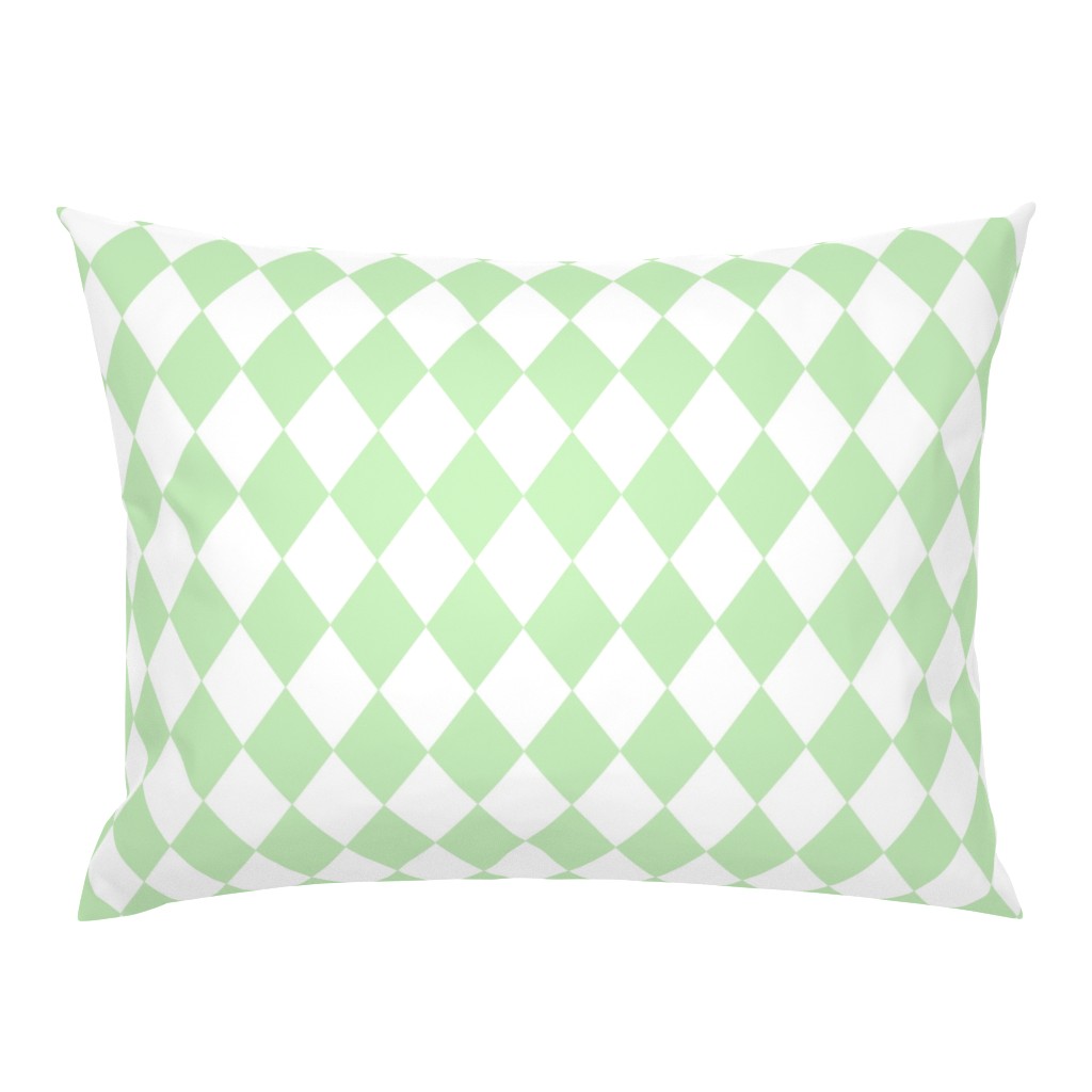 Spearmint Mint Small Modern Diamond Pattern