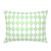 Spearmint Mint Small Modern Diamond Pattern