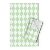 Spearmint Mint Small Modern Diamond Pattern