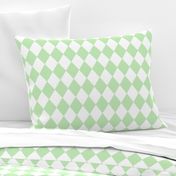 Spearmint Mint Small Modern Diamond Pattern