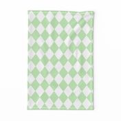 Spearmint Mint Small Modern Diamond Pattern