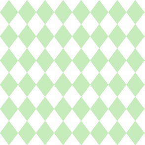 Spearmint Mint Small Modern Diamond Pattern