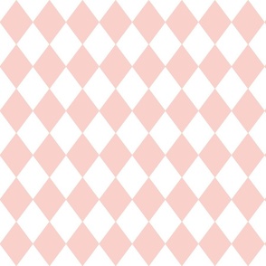 Pink Rosebud Small Modern Diamond Pattern 