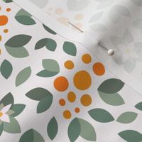 orange blossom flower pattern