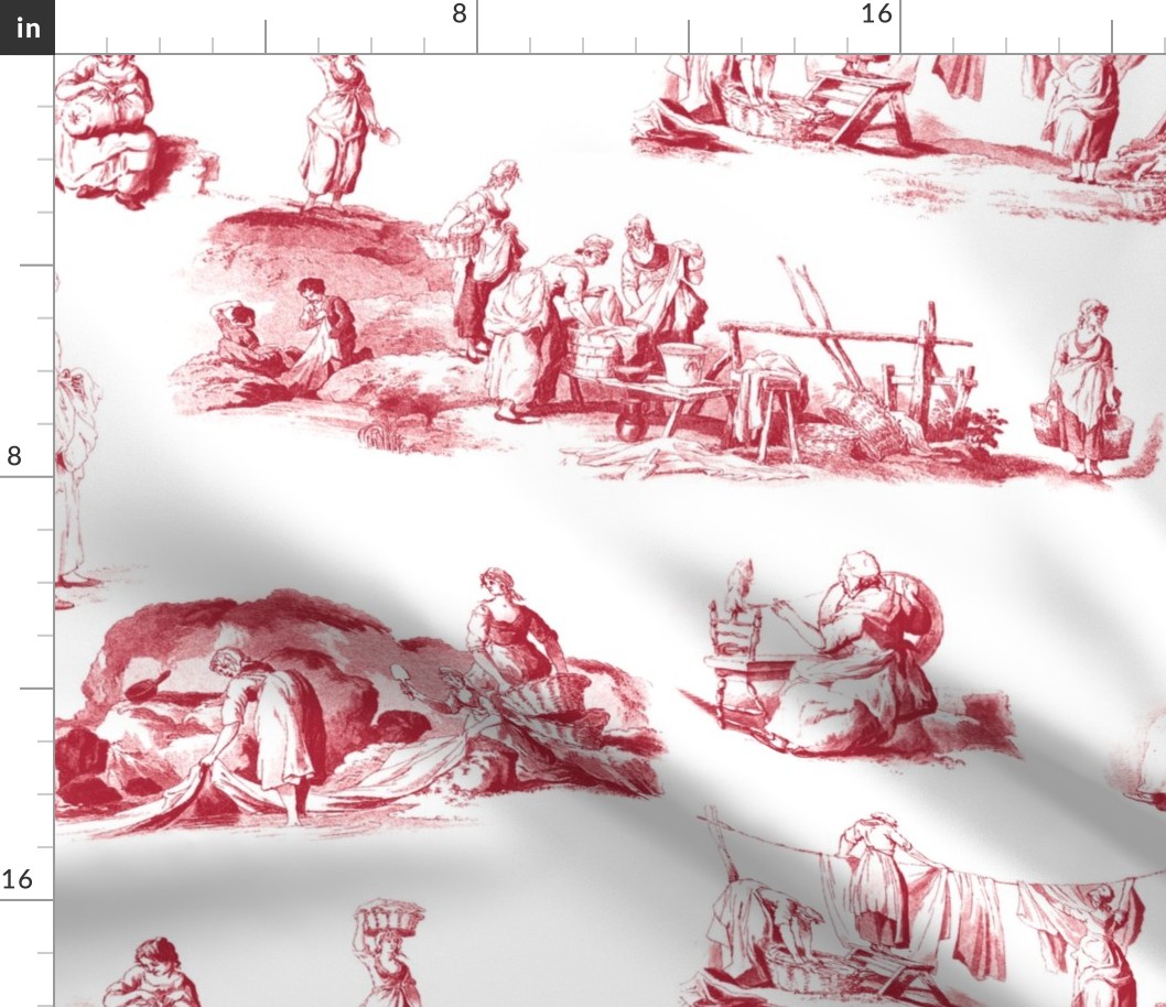 En Tissu Toile cranberry