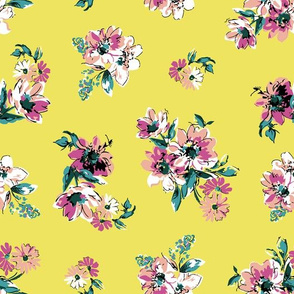 Fiona Floral - Yellow