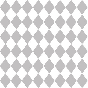 Grey Fog Small Modern Diamond Pattern 