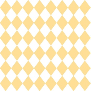 Buttercup Yellow Small Modern Diamond Pattern 