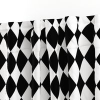 Black and White Small Modern Diamond Pattern 