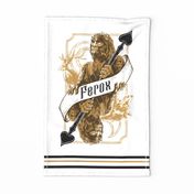 Bigfoot Ferox Playing Card Tea Towel