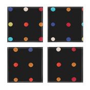 Masai Mara Black Onyx - Colorful Watercolor Circles