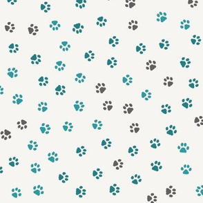 Paw Prints of Fitness Cats teal