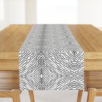 MINIMALIST KILIM-BLACK ON WHITE-HORIZONTAL 