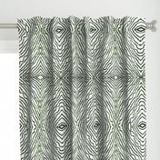 MINIMALIST LOOSE WEAVE KILIM-BLACK _ GREEN ON WHITE