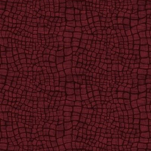 Crocodile Skin -  Burgundy