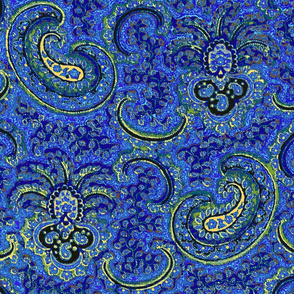 Chagall Paisley Blue