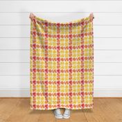 Red Yellow Orange Plaid Pattern