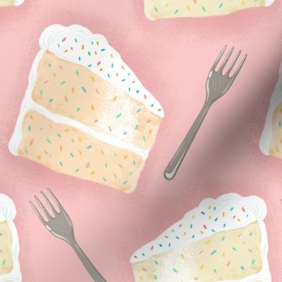 Confetti cake slices