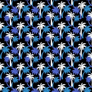 blue palms on black 4x4