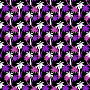 pink palms on black 4x4