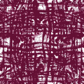 Flowing Totem #3 Cranberry on White