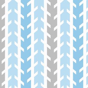 Blue Gray Grey Arrow Chevron