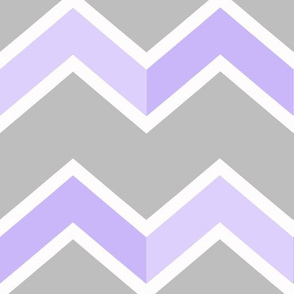 Purple Lavender Gray Grey Chevron Tile  