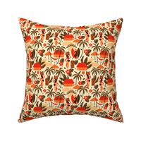 Hawaiian Village Mid-Century orange (small)