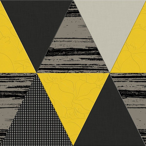 Black Yellow Grey Triangles