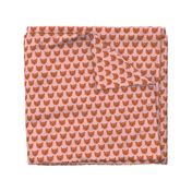 Small - cheetah orange on pink