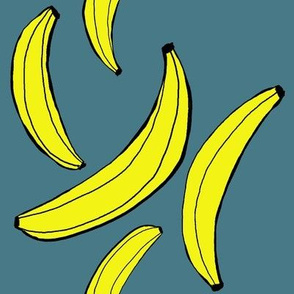 bananas - pool blue