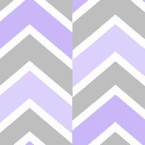 Purple Lavender Gray Grey Chevron