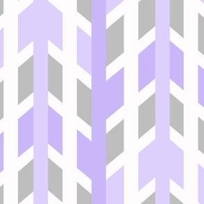 Purple Lavender Gray Grey Arrow Chevron  