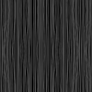 Pumpkin King Stripe Black and White -  Sized for ears & dolls