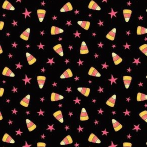 Pink Candy Corn and Stars