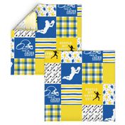 Football//Hustle Hit Never Hit//Jackrabbits - Wholecloth Cheater Quilt