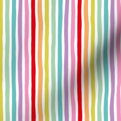 Rainbow vertical beams abstract stripes trend colorful modern minimal design multi color SMALL