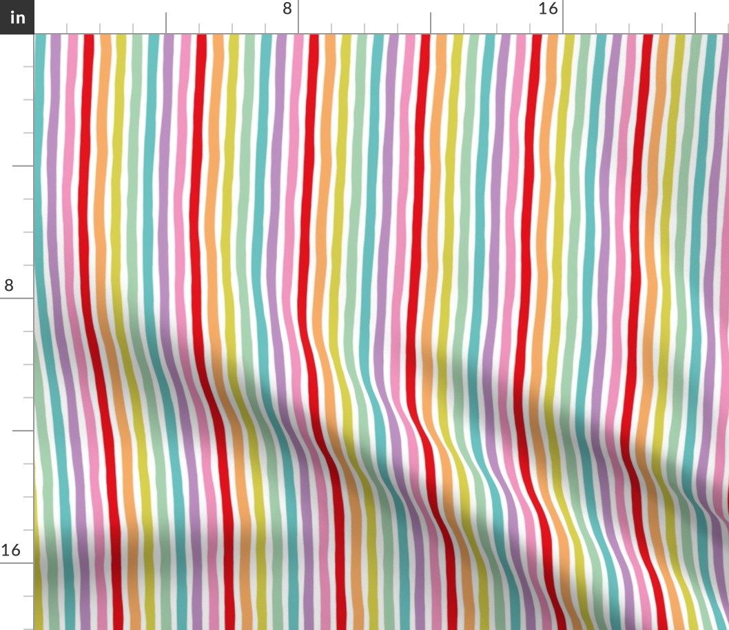 Rainbow vertical beams abstract stripes trend colorful modern minimal design multi color SMALL