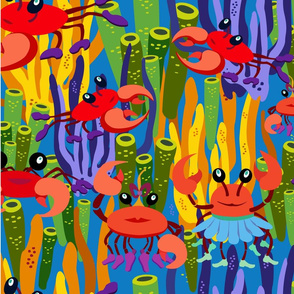 Bright crabs