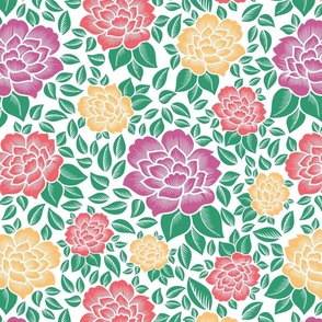 Beautiful Lotus with leaf seamless pattern