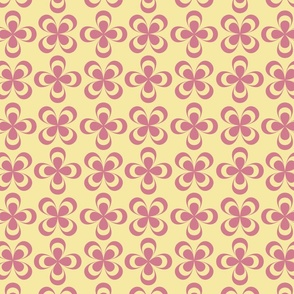 Lovely pastel pink vector flower seamless pattern