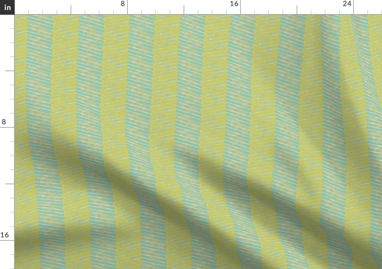 herringbone_lemon-turquoise