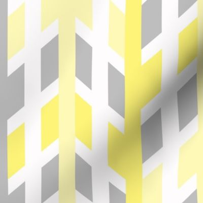 Yellow Gray Grey Arrow Chevron   