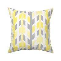 Yellow Gray Grey Arrow Chevron   