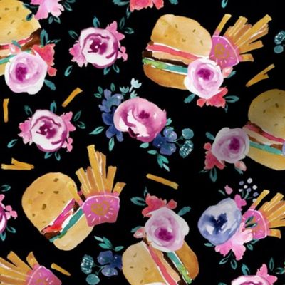 burgers and flowers - Black 2019