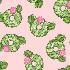 cactus donuts  - pink - doughnut - LAD19