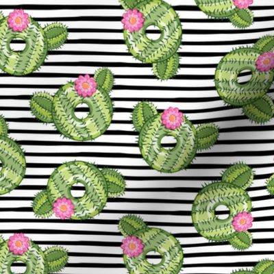 cactus donuts  - black stripes - doughnut - LAD19